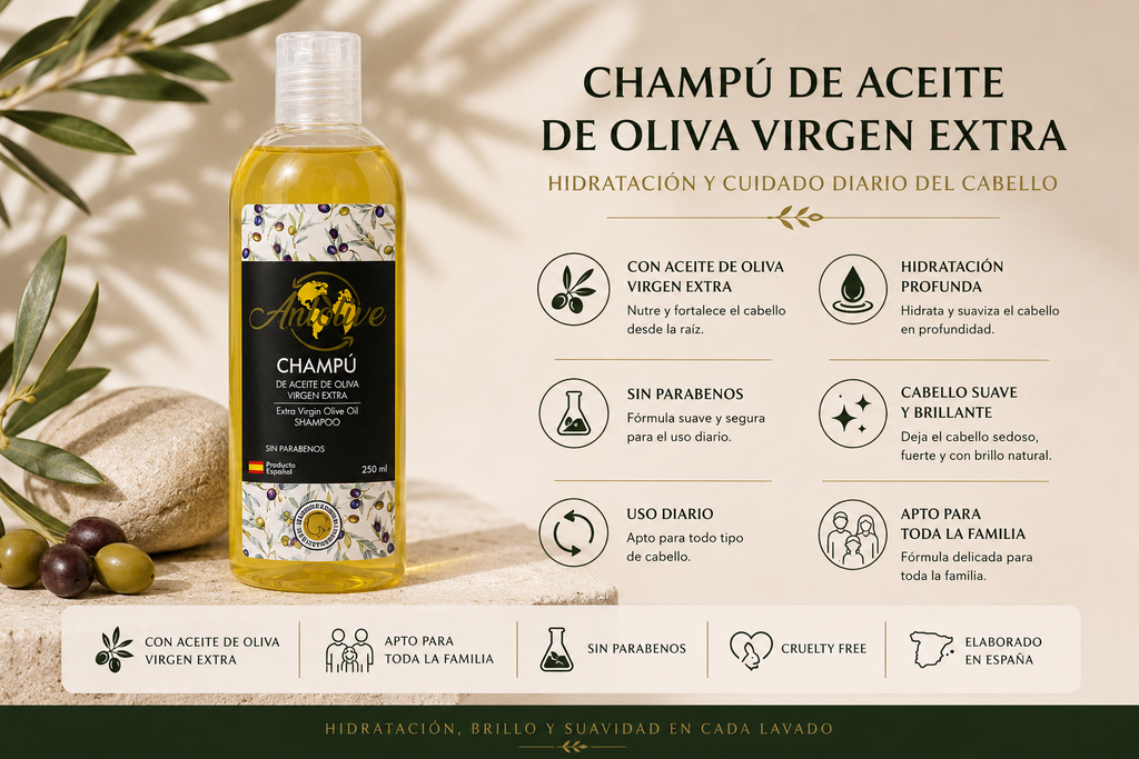 Champú de Aceite de Oliva Virgen Extra