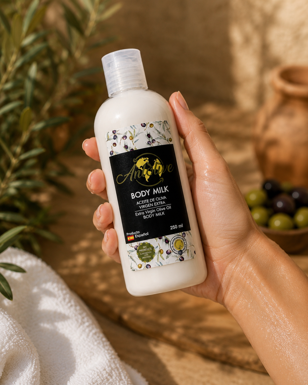 Body Milk Aceite de Oliva Virgen Extra | ANLOLIVE