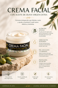 Crema Facial antiarrugas con Aceite de Oliva Virgen Extra